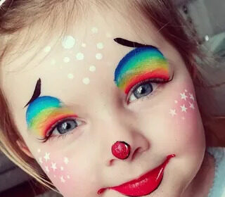 lil girl payaso makeup