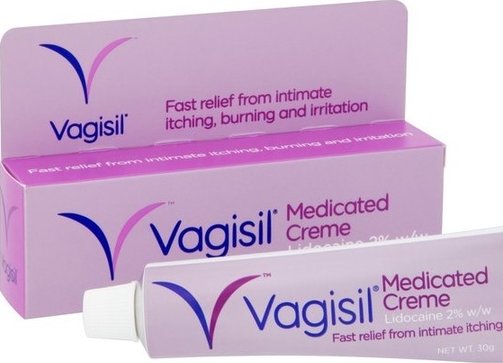 vagisil cream burning