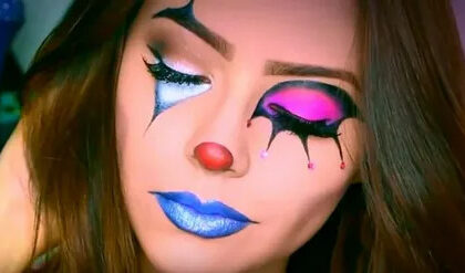 girl payaso makeup