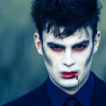 male vampire makeup