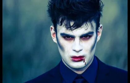 male vampire makeup