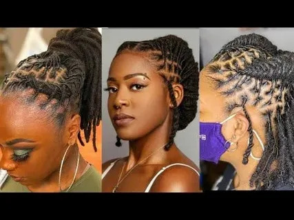 beginner short loc styles for females