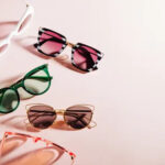 sunglasses photography flat lay